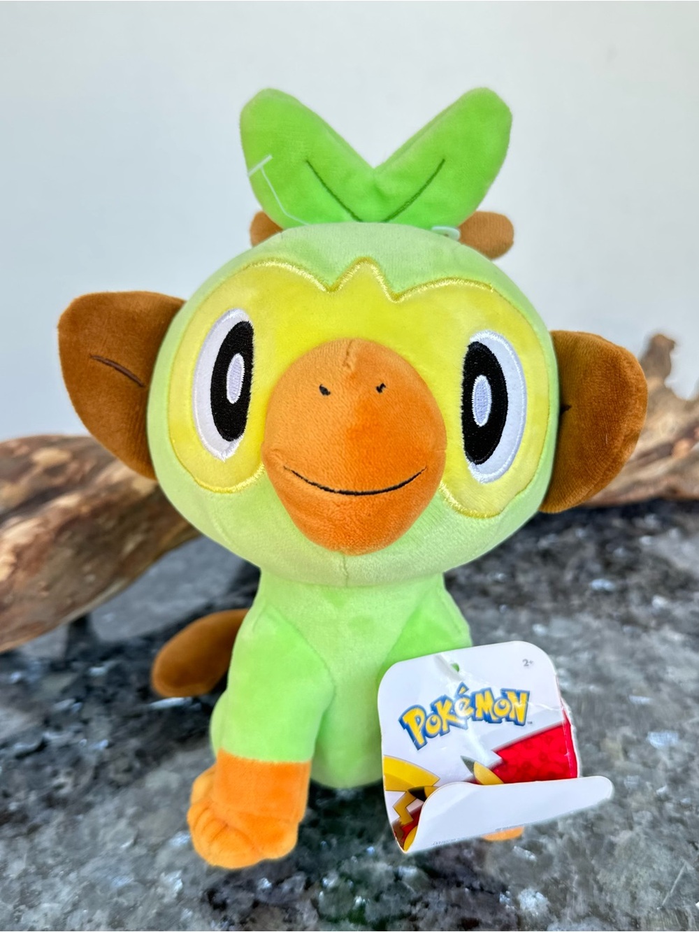 Official Pokémon “Grooky” 2022, Green Monkey 7” Jazwares Stuffed Animal Toy